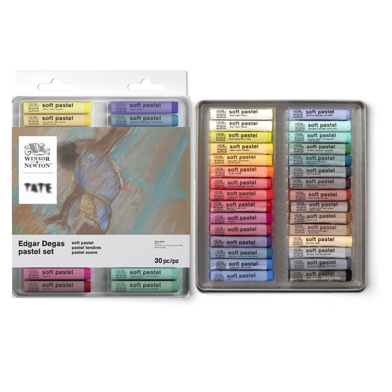 Edgar Degas pastel set open